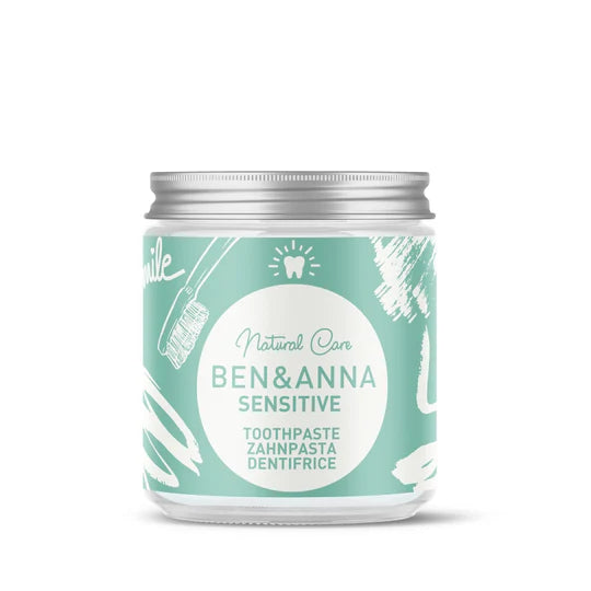Toothpaste 4 varianten, Glass jar | Ben&Anna, 100ml