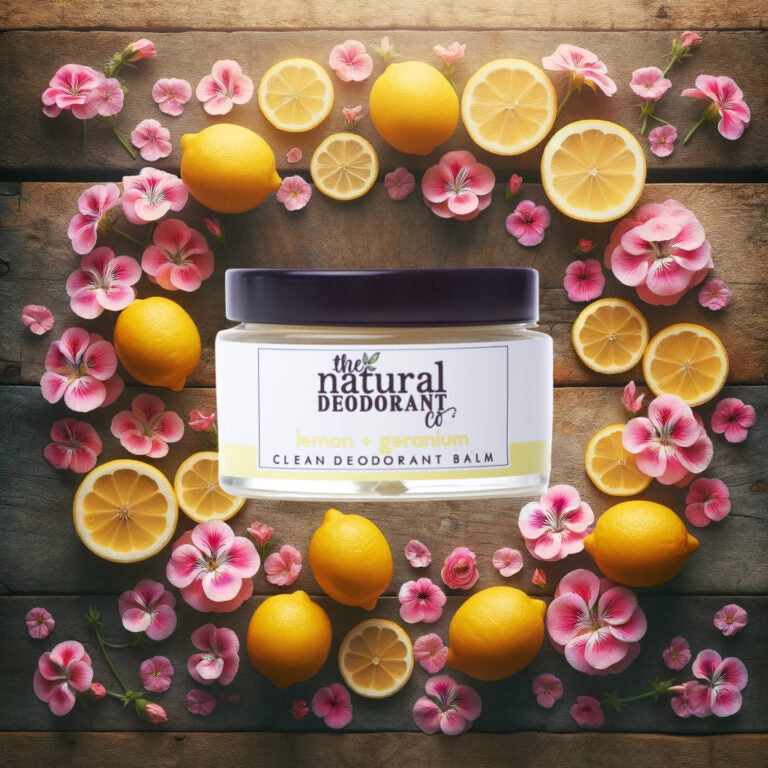 Clean Deodorant Balsem Citroen-Geranium 55gr - The Natural Deo Co