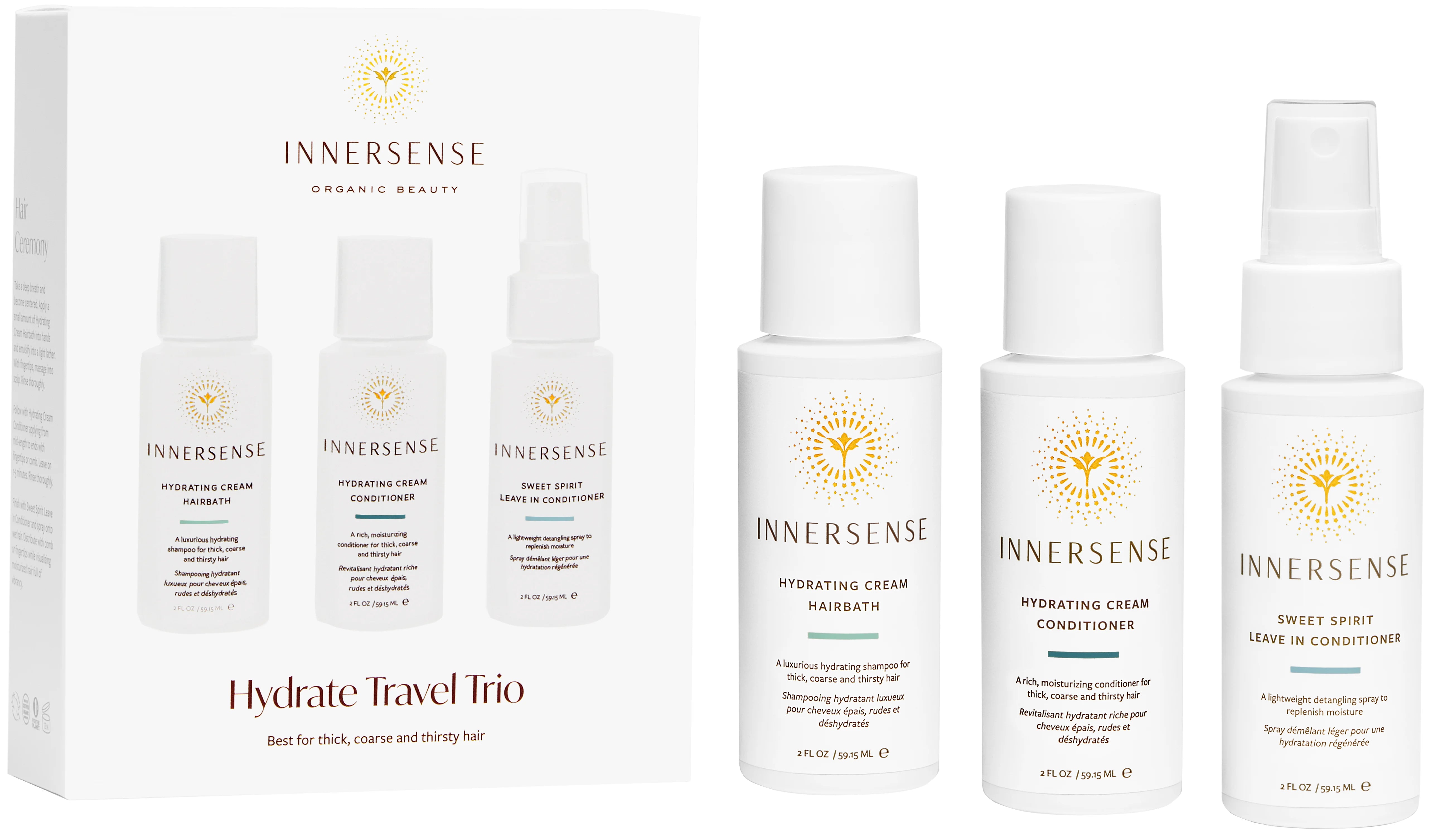 Innersense - Hydrate Travel Trio - 3x59ml