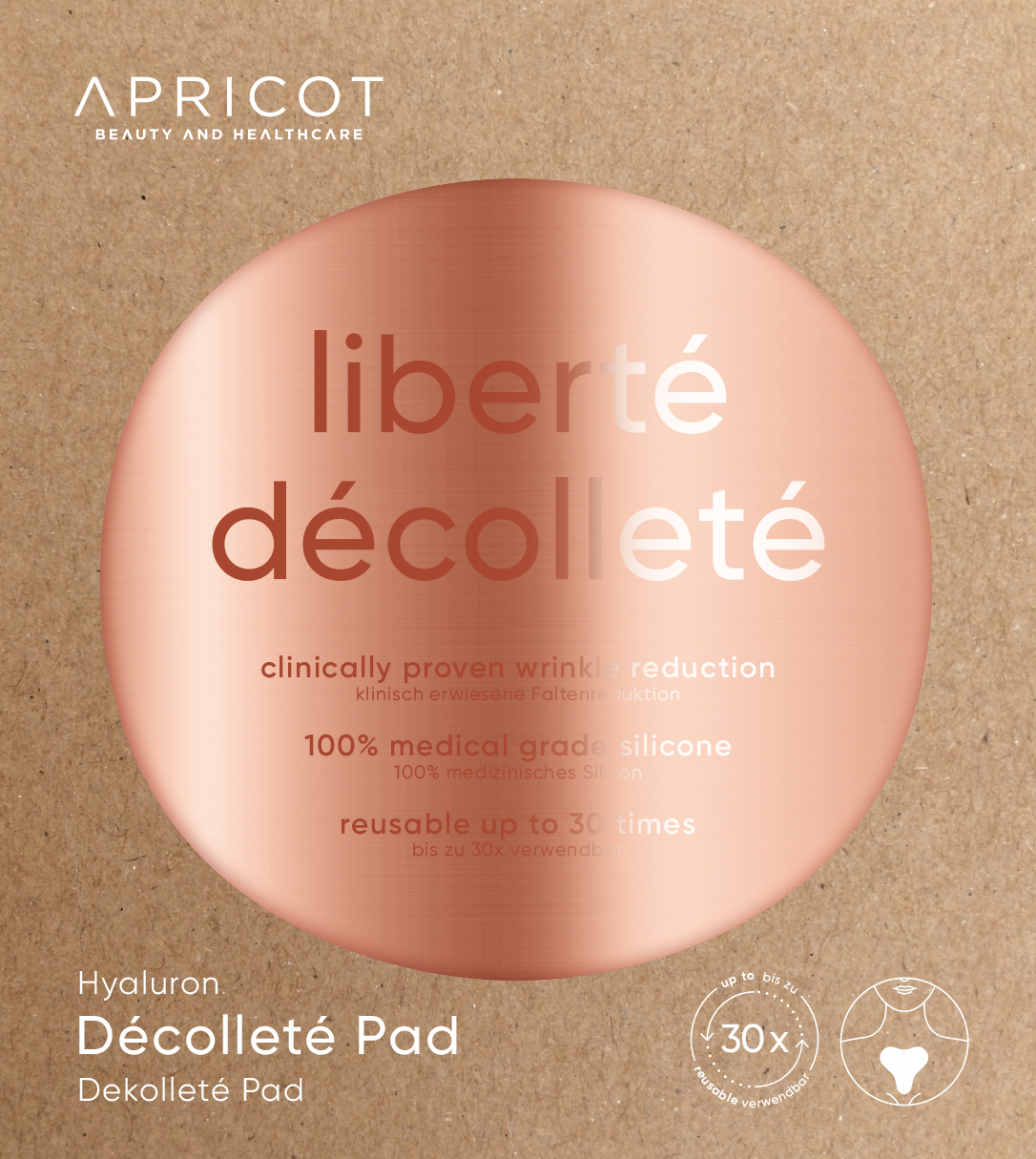Liberté décolleté' - Décolleté Pad Hyaluronzuur - Apricot Beauty