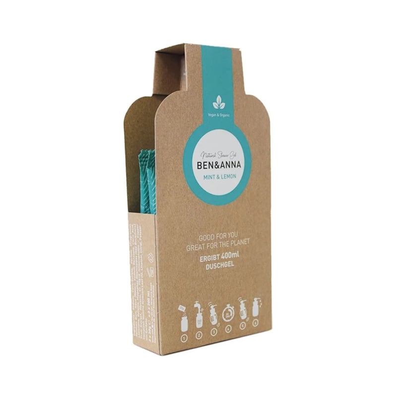 Shower gel vlokken, 4 geuren | Ben&Anna, 40gr