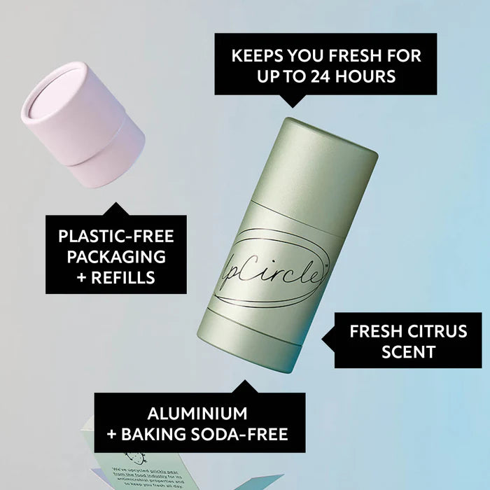 Upcircle Beauty - Refillable Deodorant with Macadamia + Bergamot - 1 case + 1 refill