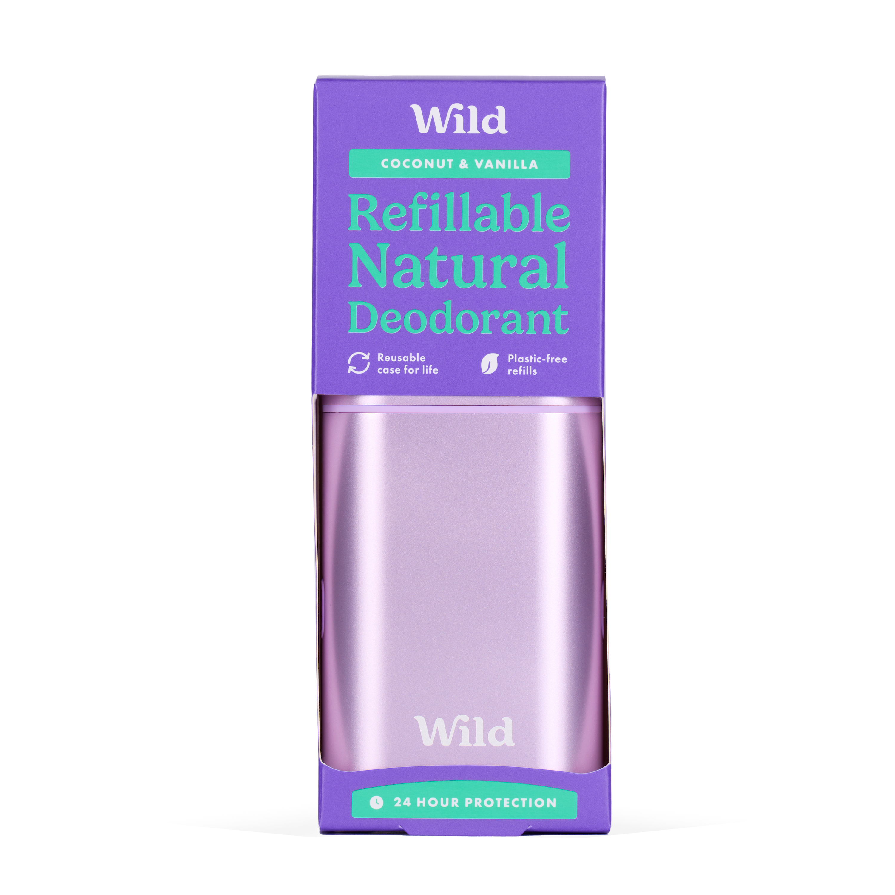 Purple Case + Coconut & Vanilla Deo Refill - Wild