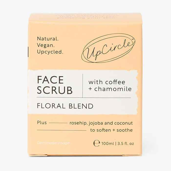 Coffee Face Scrub for sensitive skin - Floral Blend - Upcircle Beauty