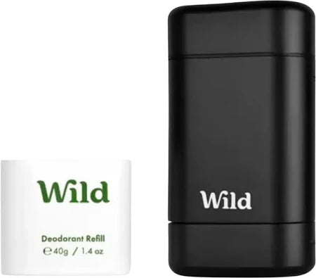 Men's Black Case and Fresh Cotton and Sea Salt Deo Starter Pack - Wild