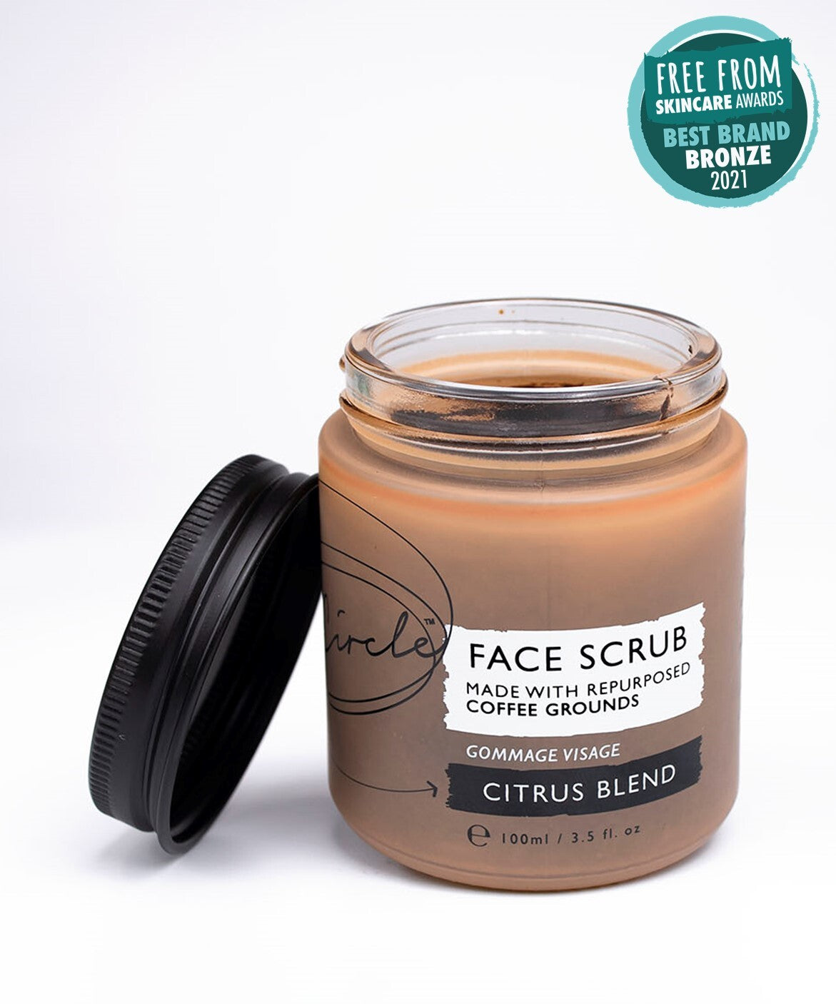 Coffee Face Scrub for dry skin - Citrus Blend - Upcircle Beauty